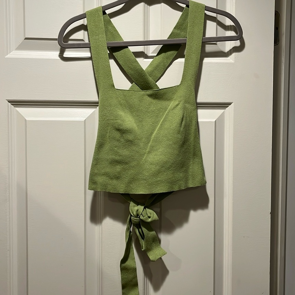 Tank top with Open Back Ties